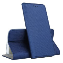 Кожен калъф тефтер и стойка Magnetic FLEXI Book Style за Huawei Nova 8i / Honor 50 Lite син 